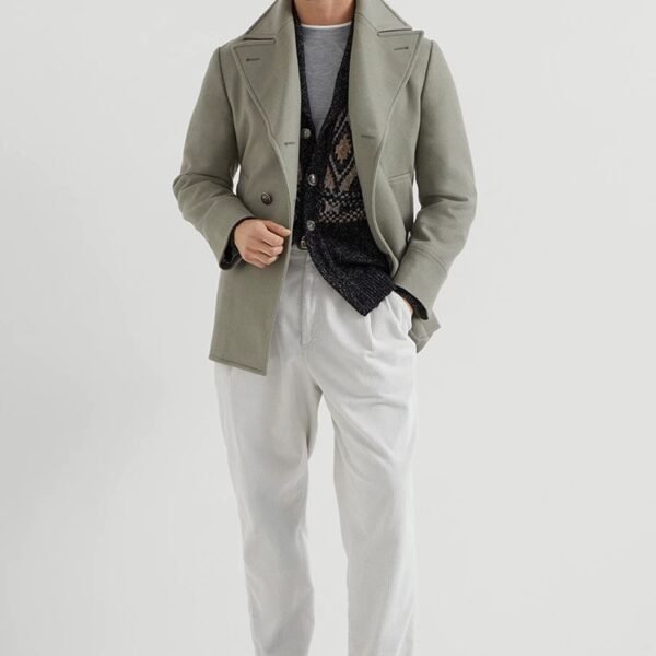 Mid-Length Hooded Goose Down Jacket