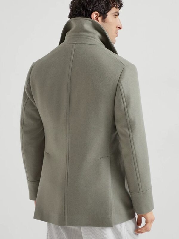 Mid-Length Hooded Goose Down Jacket