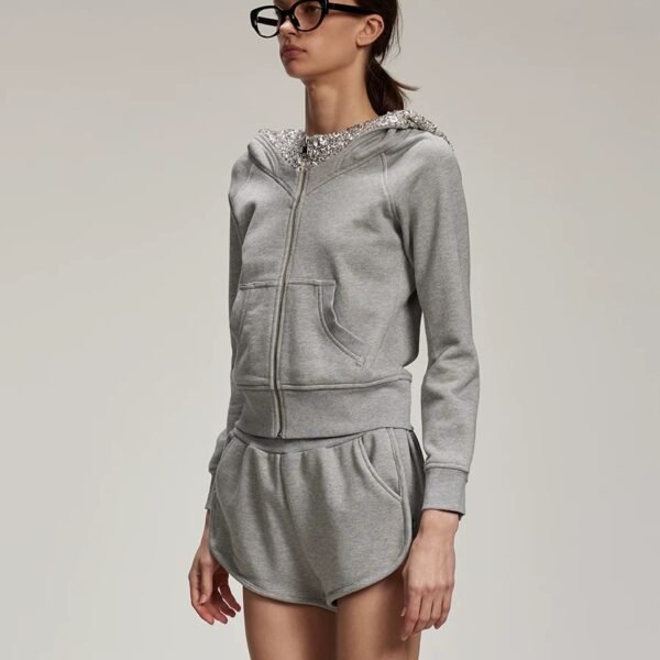 High-Slit Backless Sequin Long Dress