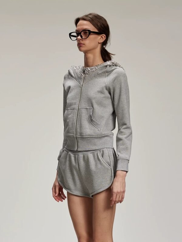 High-Slit Backless Sequin Long Dress