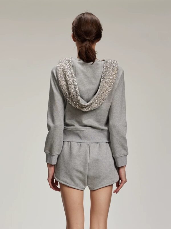 High-Slit Backless Sequin Long Dress